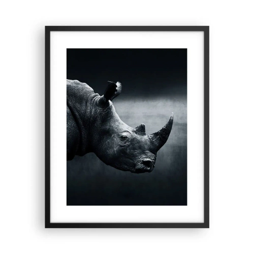 Poster in einem schwarzem Rahmen - Richtiges Profil - 40x50 cm