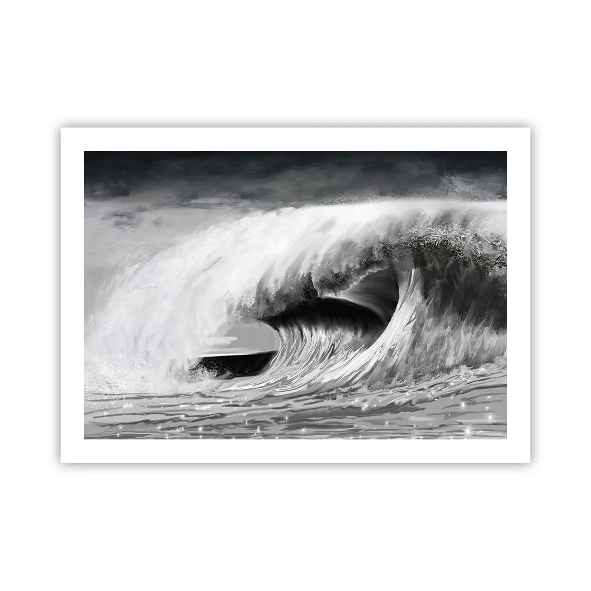 Poster - Wut des Ozeans - 70x50 cm