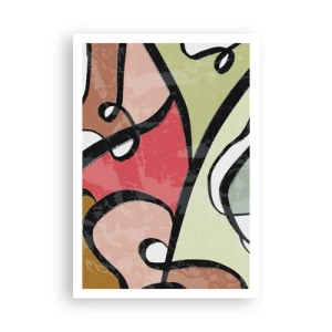 Poster - Pirouetten unter Farben - 70x100 cm