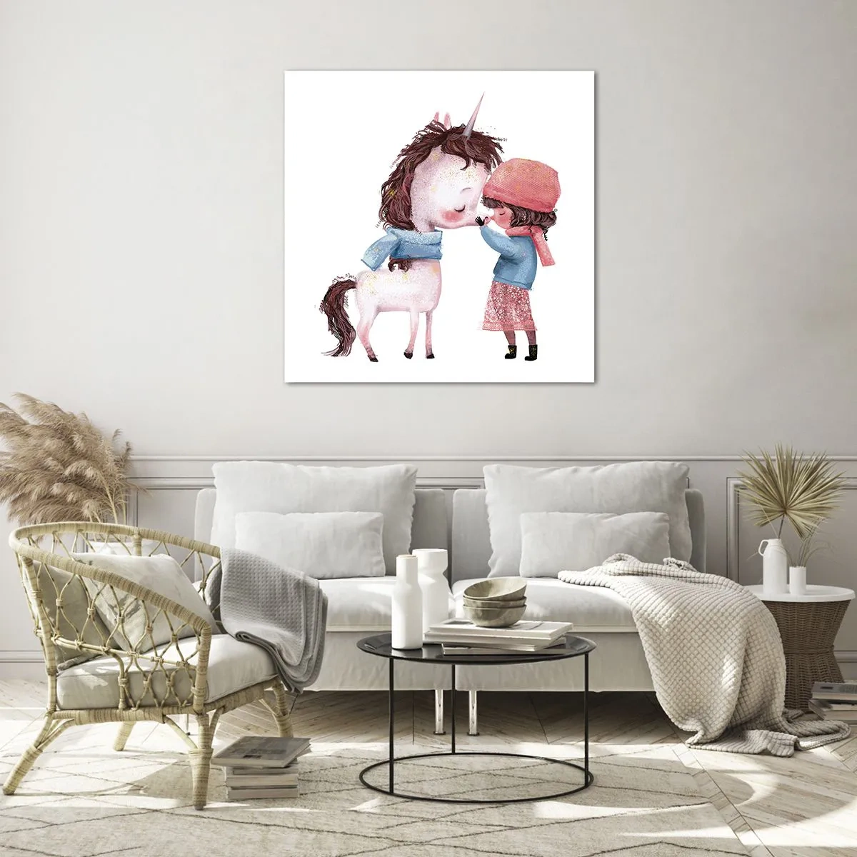 Glasbild - Bild auf glas - Ein Wintermärchen - 40x40 cm