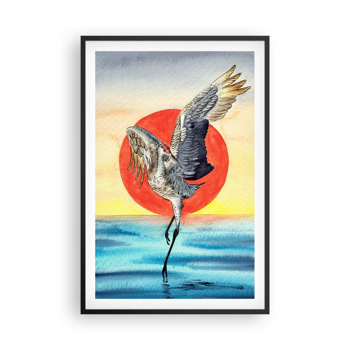 Poster in einem schwarzem Rahmen - Es ist Zeit zurückzugehen - 61x91 cm