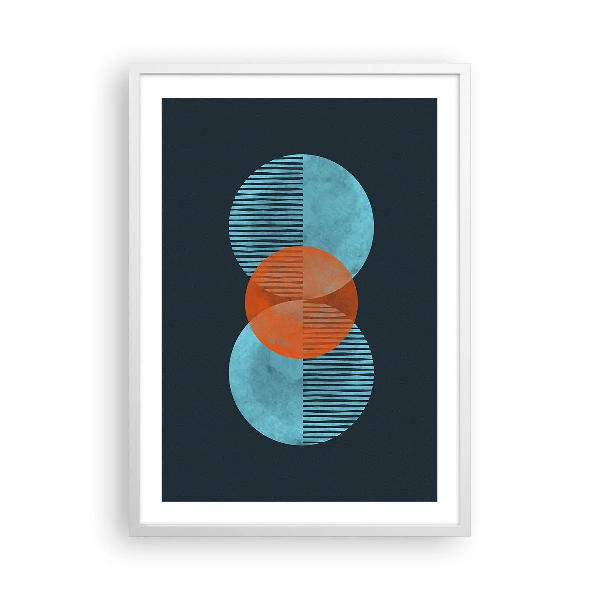 Poster in einem weißen Rahmen - Symmetrische Komposition - 50x70 cm