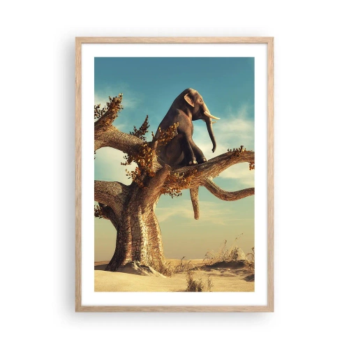 Poster in einem Rahmen aus heller Eiche - Ein neuer Standpunkt - 50x70 cm