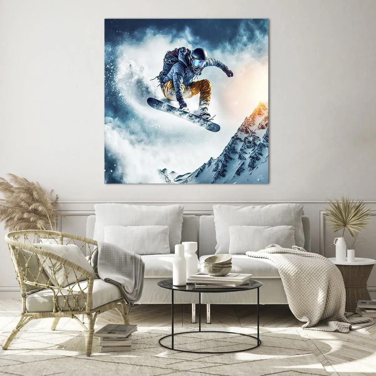 Glasbild - Bild auf glas - Extreme Emotionen - 70x70 cm