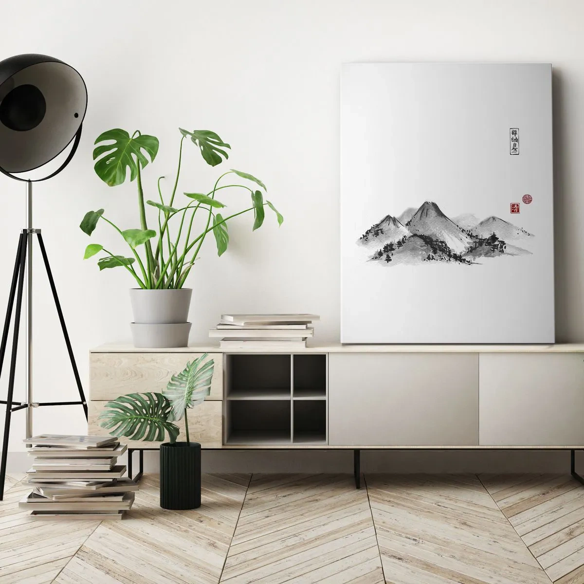 Bild auf Leinwand - Leinwandbild - Unendliche Fernen - 45x80 cm