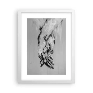 Poster in einem weißen Rahmen - Anfang… - 30x40 cm