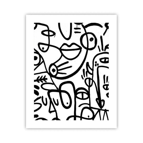 Poster - Gesichter und Luftspiegelungen - 40x50 cm