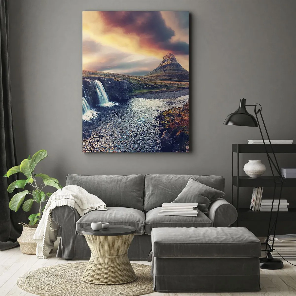 Bild auf Leinwand - Leinwandbild - In der Majestät der Natur - 55x100 cm