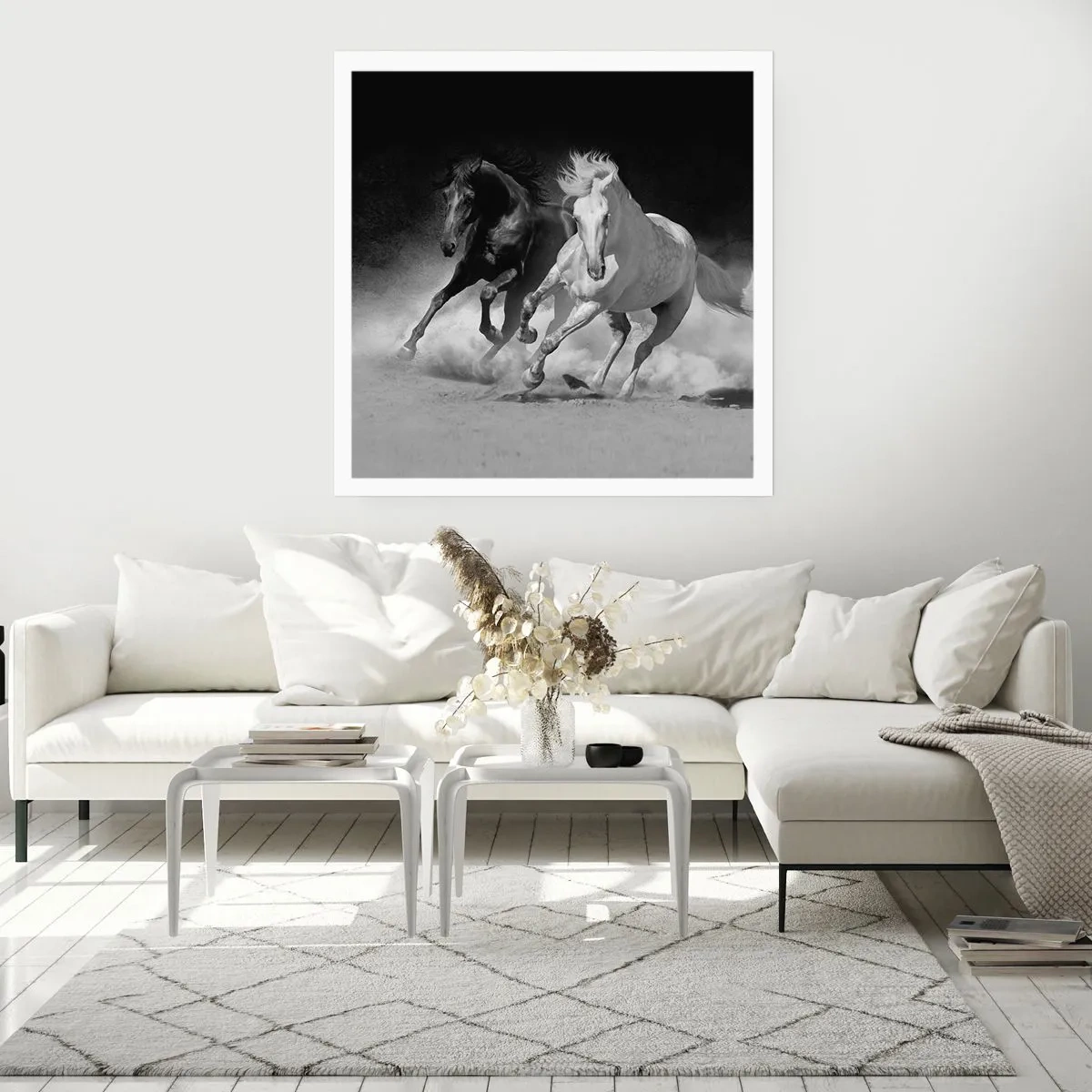 Poster - Galopp der Freiheit - 60x60 cm