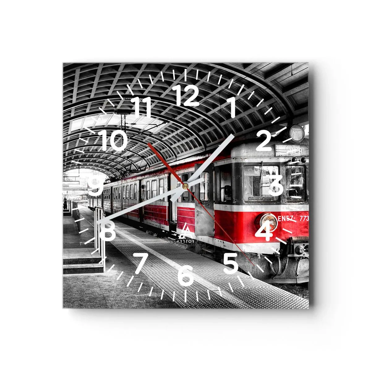 Wanduhr - Glasuhr - Vielleicht ist es eine Reise Ihres Lebens? - 40x40 cm