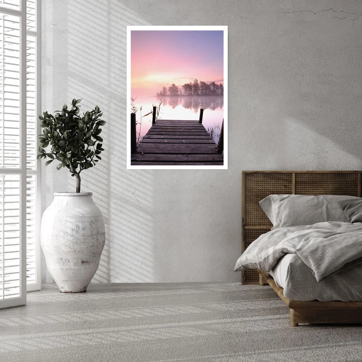 Poster - Aus dem lila Nebel ... - 61x91 cm