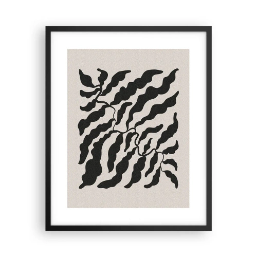 Poster in einem schwarzem Rahmen - Natur des Quadrats - 40x50 cm