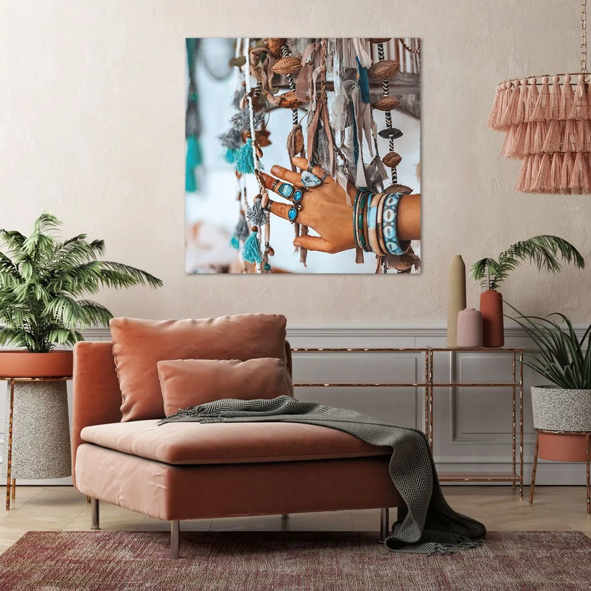 Bild auf Leinwand - Leinwandbild - Lokale Schätze - 60x60 cm