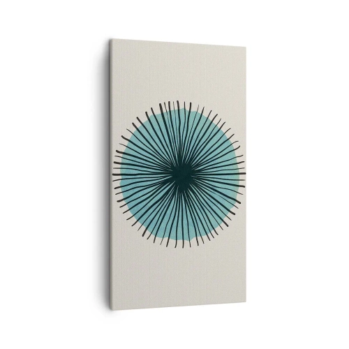 Bild auf Leinwand - Leinwandbild - Strahlend im Blau - 45x80 cm