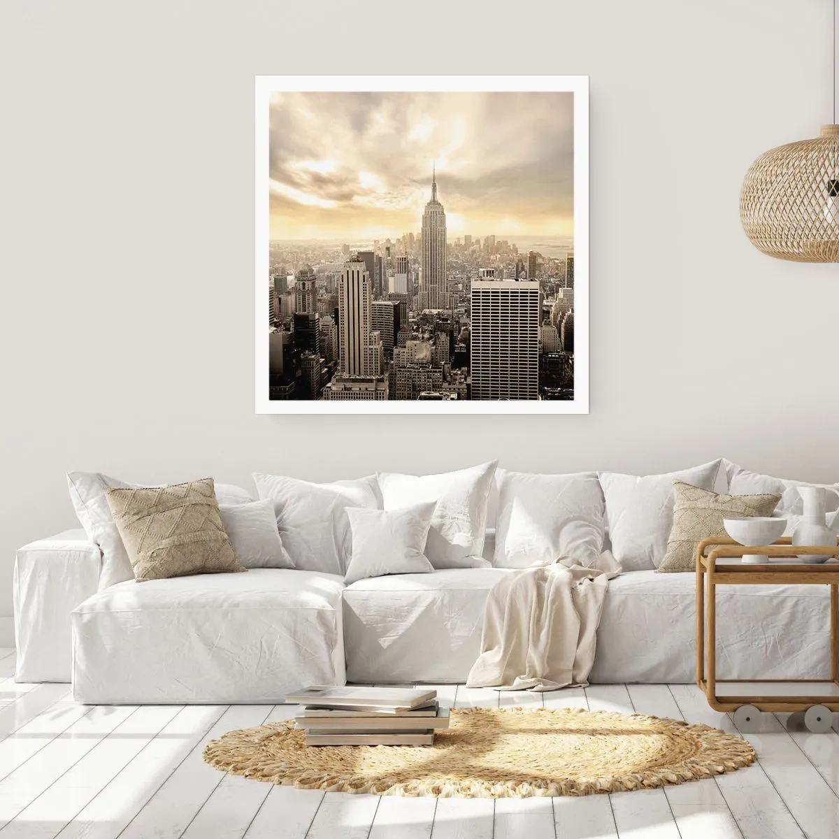 Poster - New York aus Grau - 60x60 cm