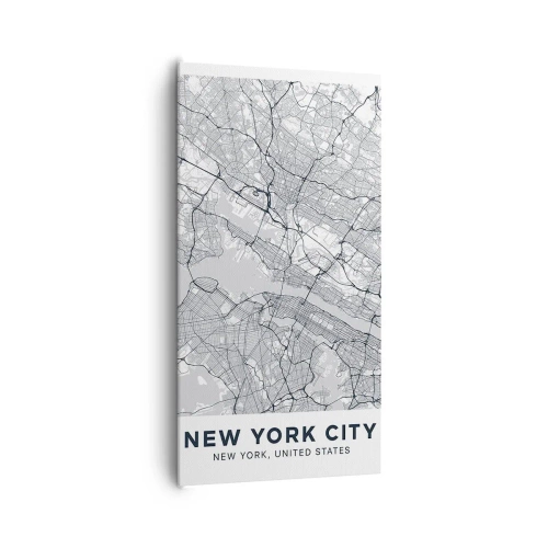 Bild auf Leinwand - Leinwandbild - Die Anatomie einer Metropole - 65x120 cm