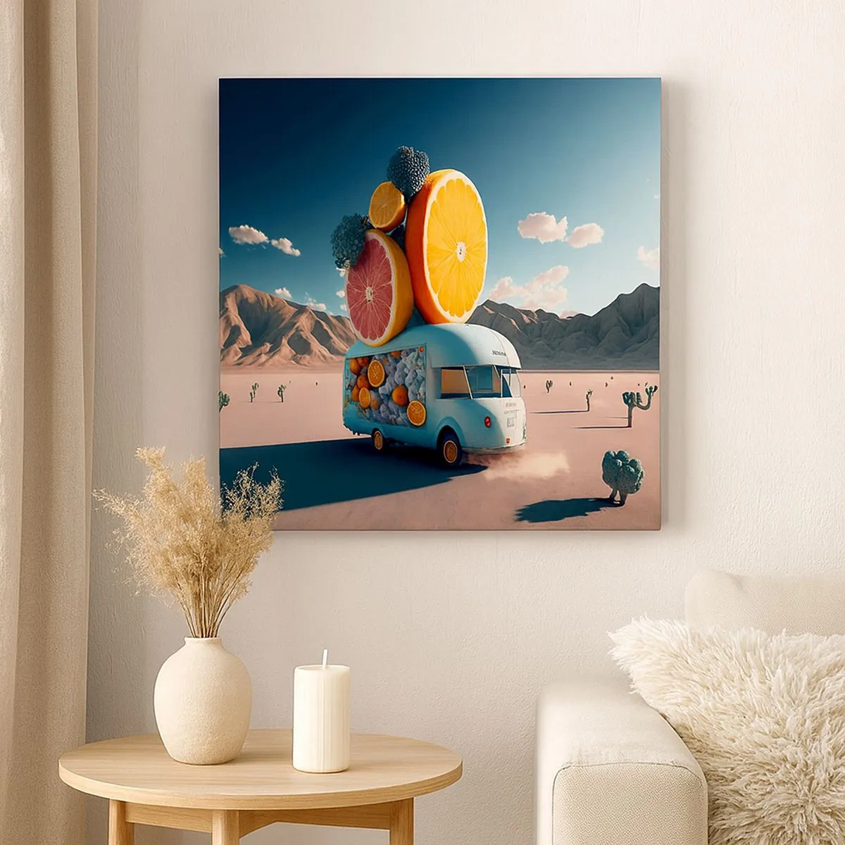 Bild auf Leinwand - Leinwandbild - Geschmack von Urlaub - 30x30 cm