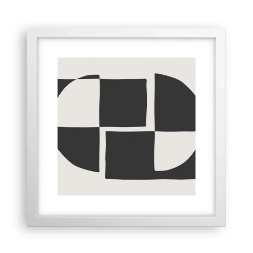 Poster in einem weißen Rahmen - Antithese - Synthese - 30x30 cm