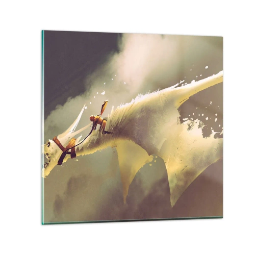 Glasbild - Bild auf glas - Die Welt zur Rettung - 50x50 cm