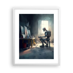 Poster in einem weißen Rahmen - Schöpfungsakt - 40x50 cm
