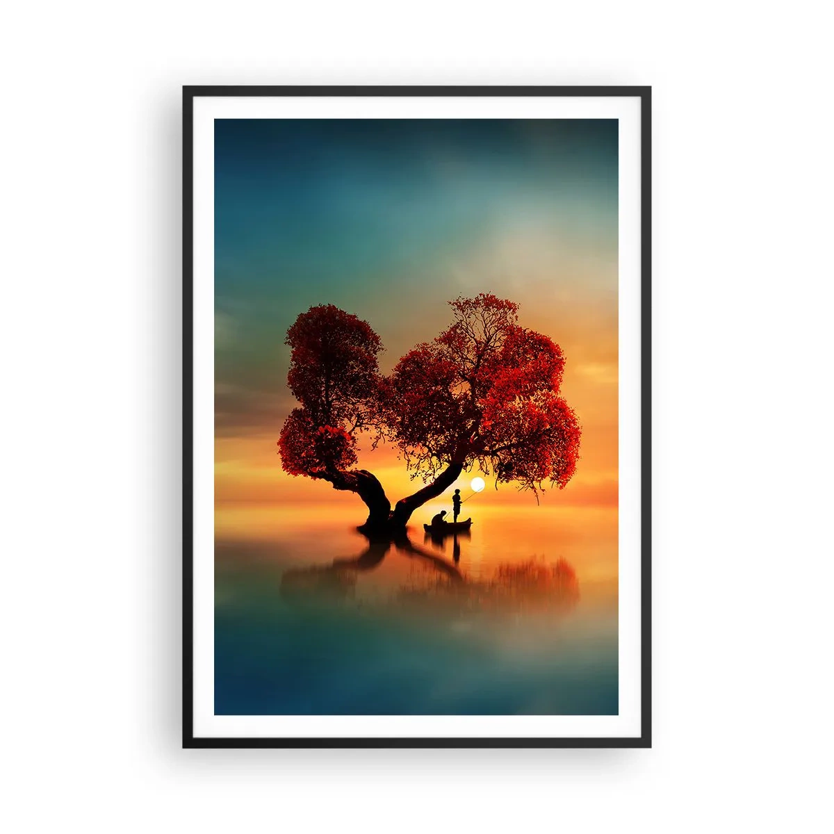 Poster in einem schwarzem Rahmen - Oddaysons und die Stille der Weltlosen - 70x100 cm