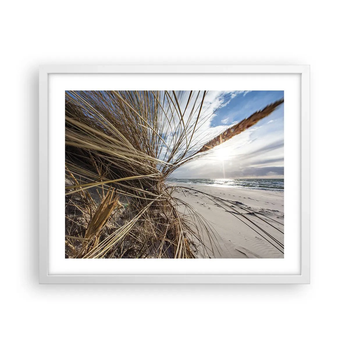 Poster in einem weißen Rahmen - Ein Treffen der Elemente der Natur - 50x40 cm