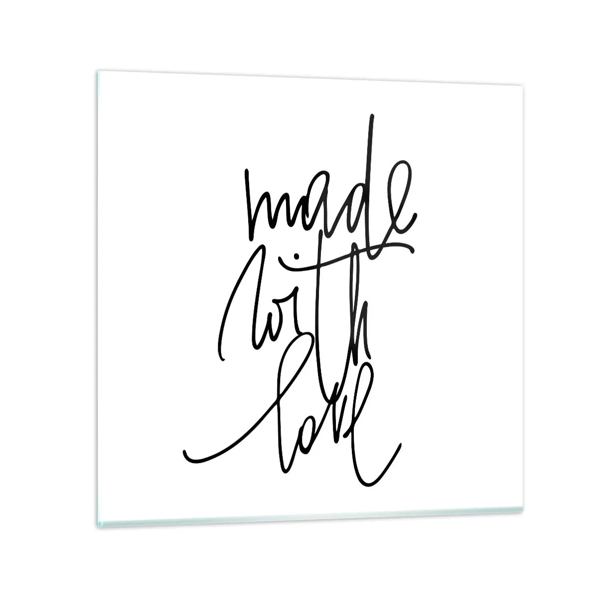 Glasbild - Bild auf glas - Die beste Marke - 50x50 cm