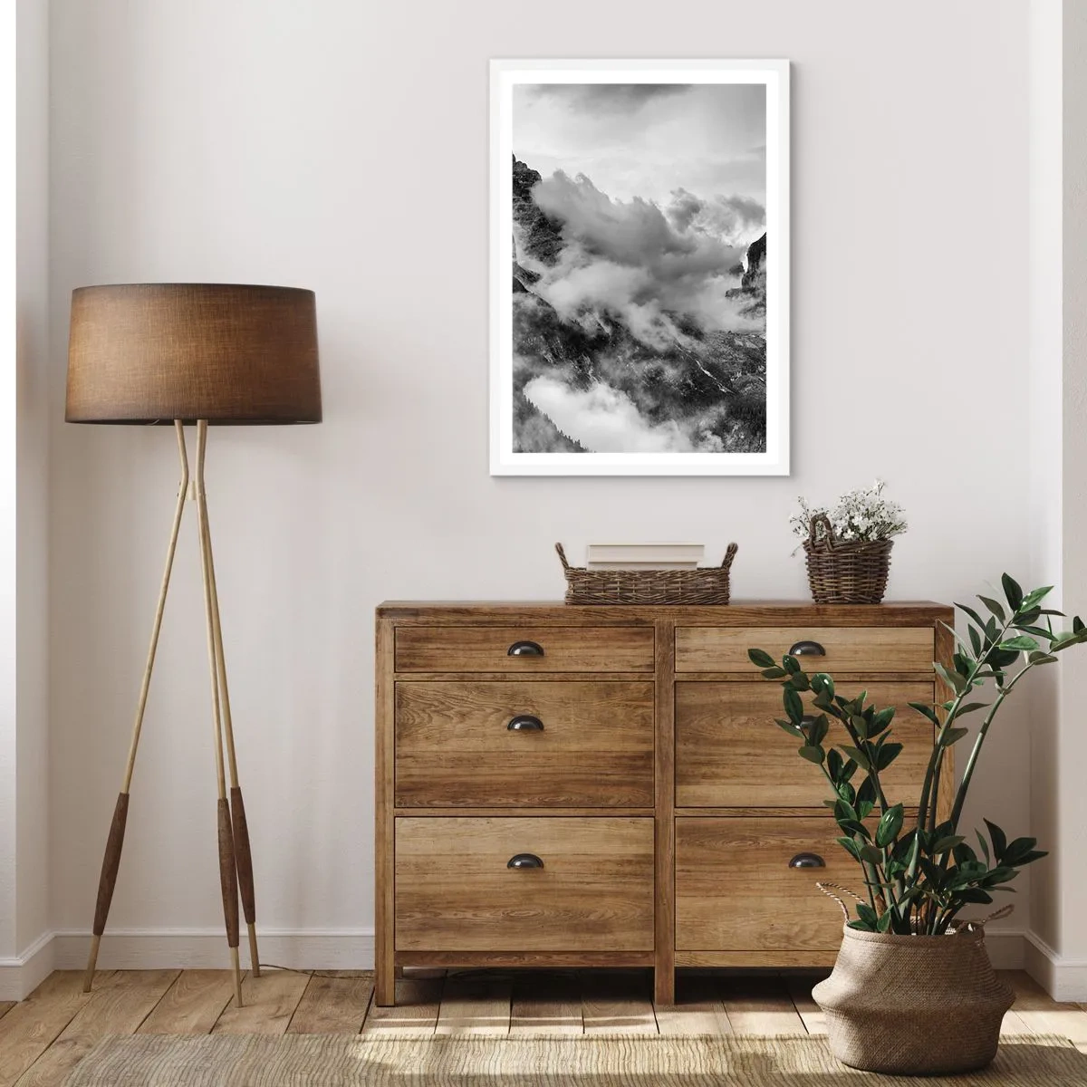 Poster in einem weißen Rahmen - Schön und grausam - 30x40 cm