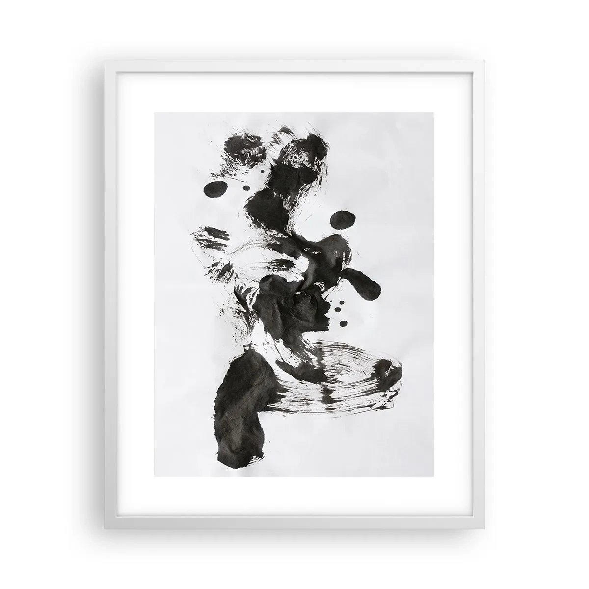 Poster in einem weißen Rahmen - Obwohl das Wahnsinn ist, steckt darin eine Methode? - 40x50 cm