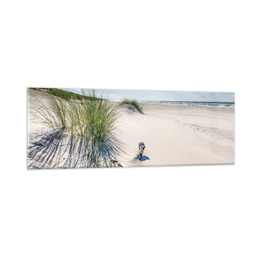 Glasbild - Bild auf glas - Der schönste Strand? Ostsee-Strand - 90x30 cm