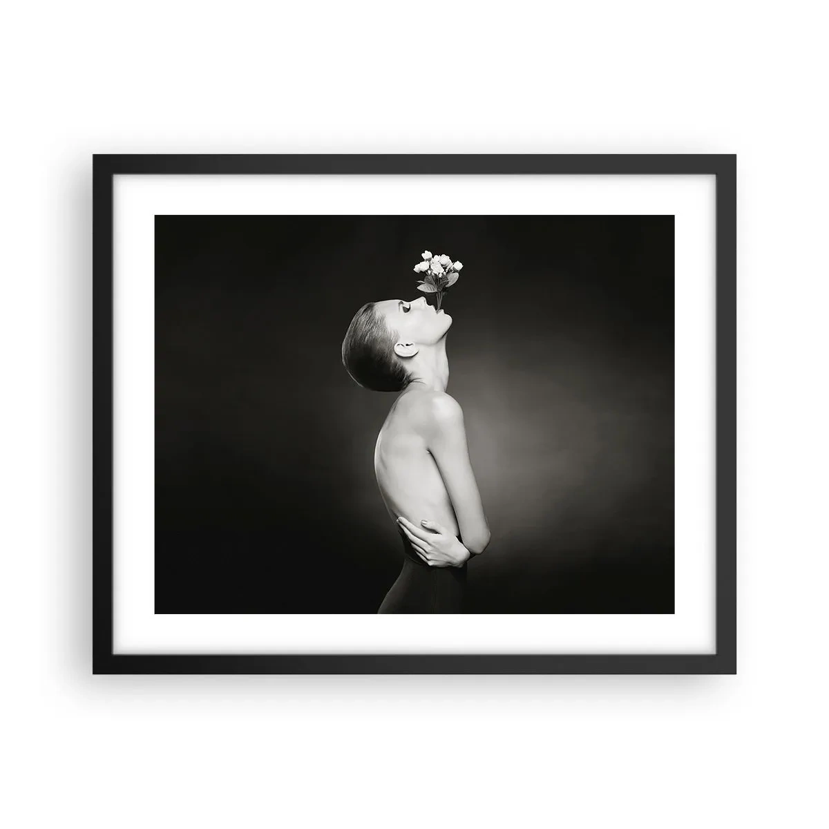 Poster in einem schwarzem Rahmen - Exzentrische Eleganz - 50x40 cm