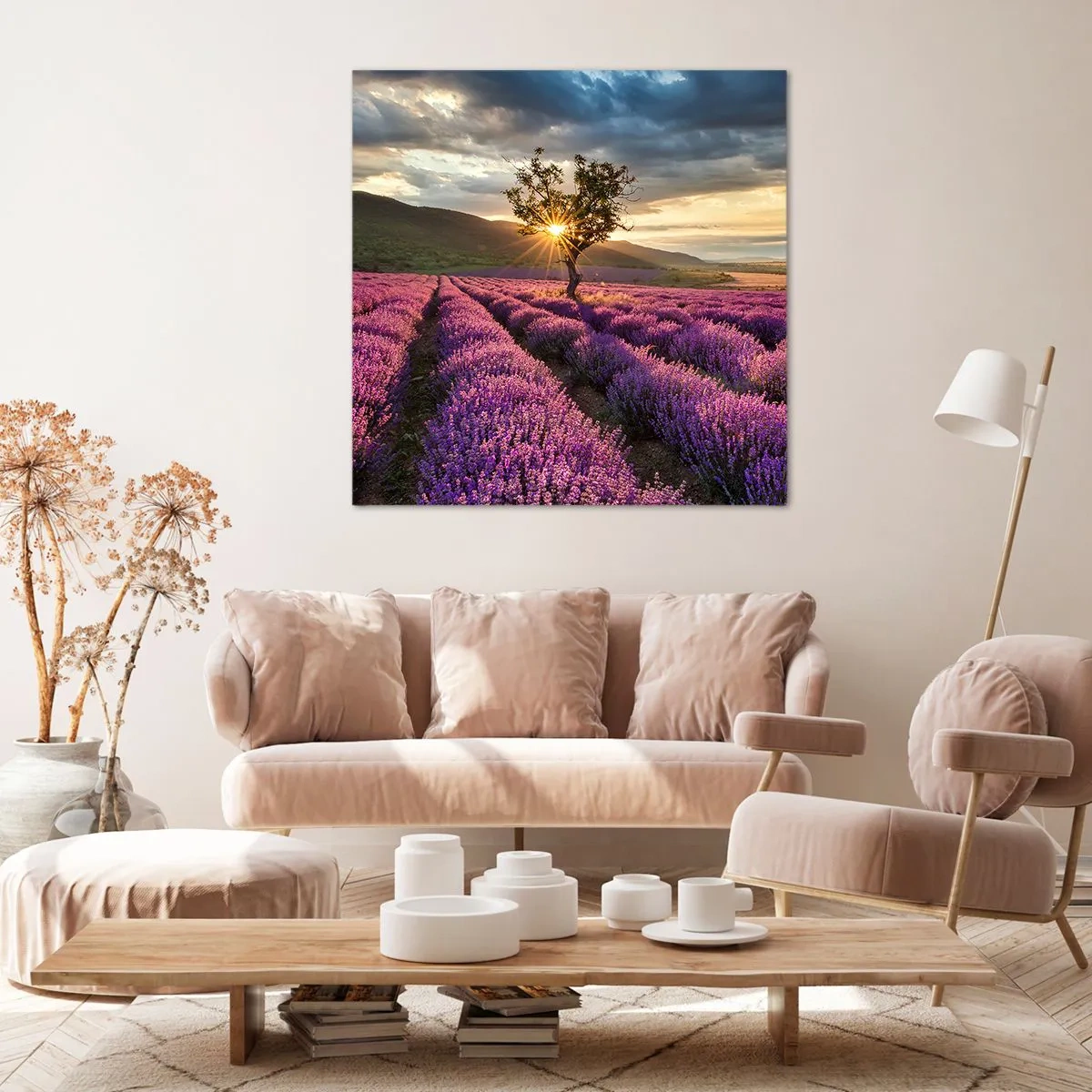 Bild auf Leinwand - Leinwandbild - Fliederfarbenes Aroma - 40x40 cm