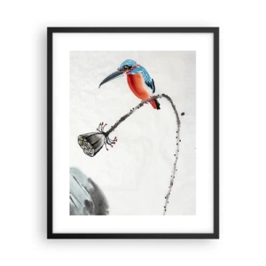 Poster in einem schwarzem Rahmen - Das Leben der Wiese - 40x50 cm