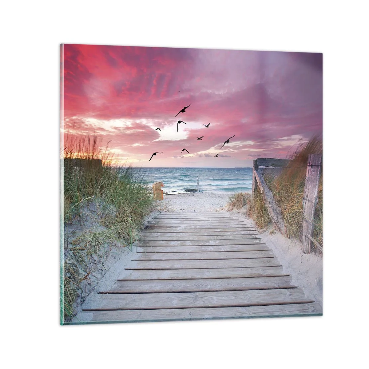 Glasbild - Bild auf glas - Baltischer Eindruck - 40x40 cm