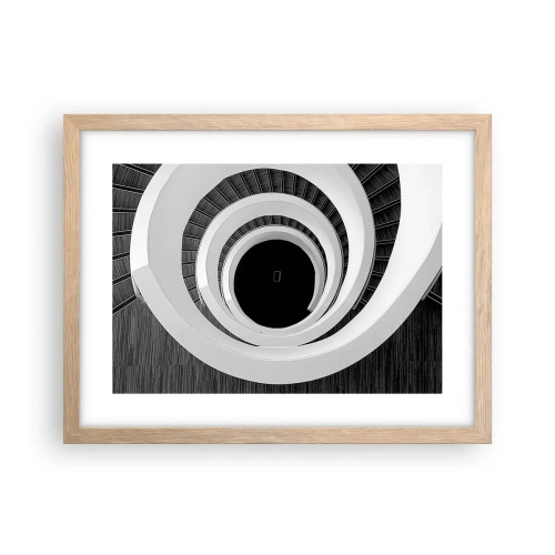 Poster in einem Rahmen aus heller Eiche - Zum Kern der Sache - 40x30 cm