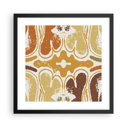 Poster in einem schwarzem Rahmen - Sentimentale Abstraktion - 40x40 cm