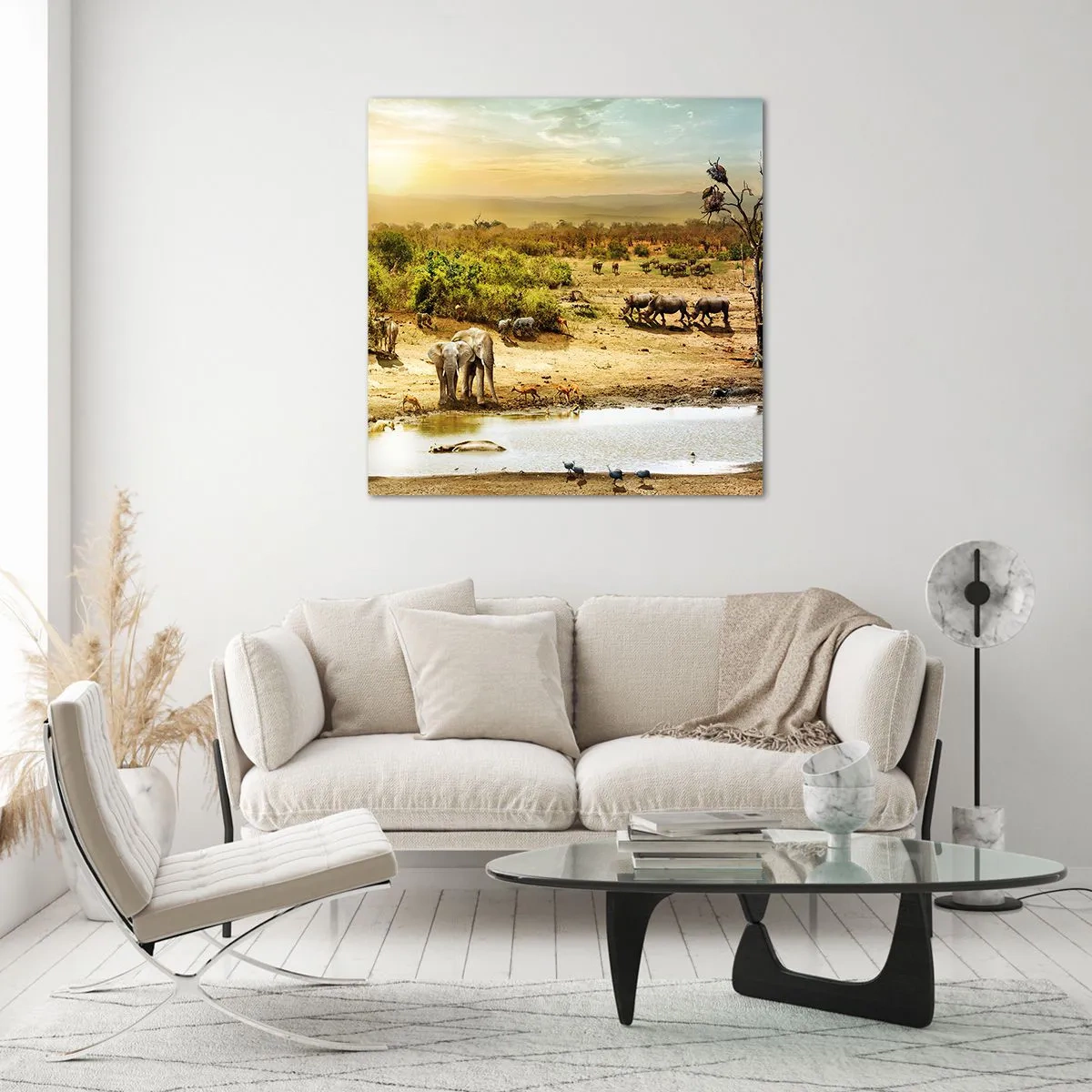 Glasbild - Bild auf glas - Ein Fluss floss aus Eden ... - 30x30 cm