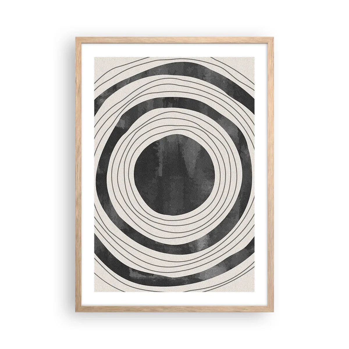 Poster in einem Rahmen aus heller Eiche - Auf den Punkt gebracht - 50x70 cm