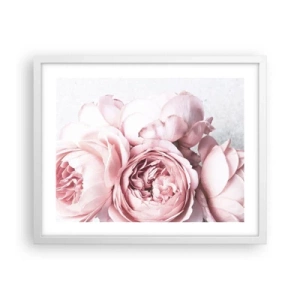 Poster in einem weißen Rahmen - Für Romantiker - 50x40 cm