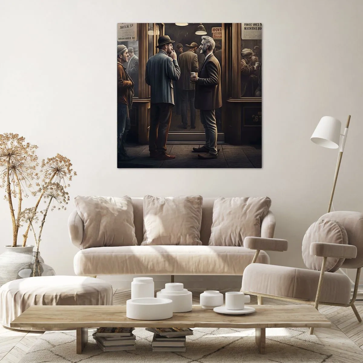 Bild auf Leinwand - Leinwandbild - Gute Zeit des Tages - 40x40 cm