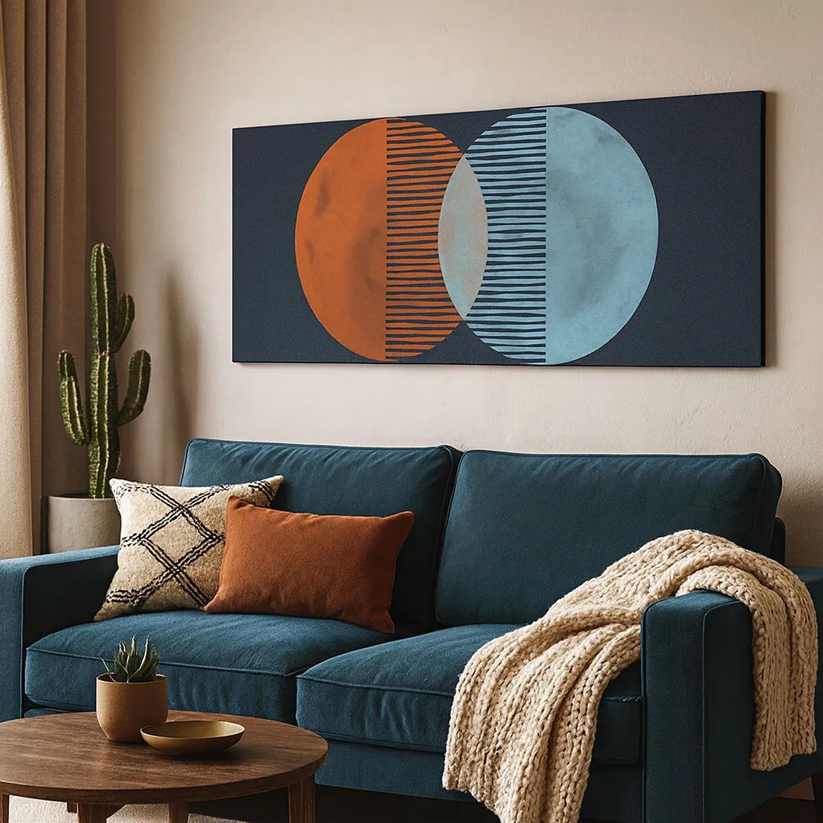 Bild auf Leinwand - Leinwandbild - Astronomische Fantasie - 100x40 cm