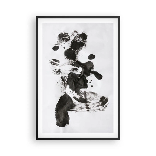 Poster in einem schwarzem Rahmen - Obwohl das Wahnsinn ist, steckt darin eine Methode? - 61x91 cm