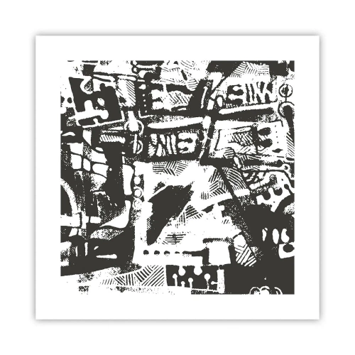Poster - Ordnung oder Chaos? - 40x40 cm