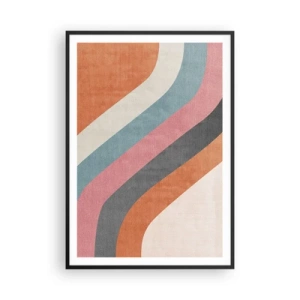 Poster in einem schwarzem Rahmen - Diagonale Komposition – Bewegung - 70x100 cm