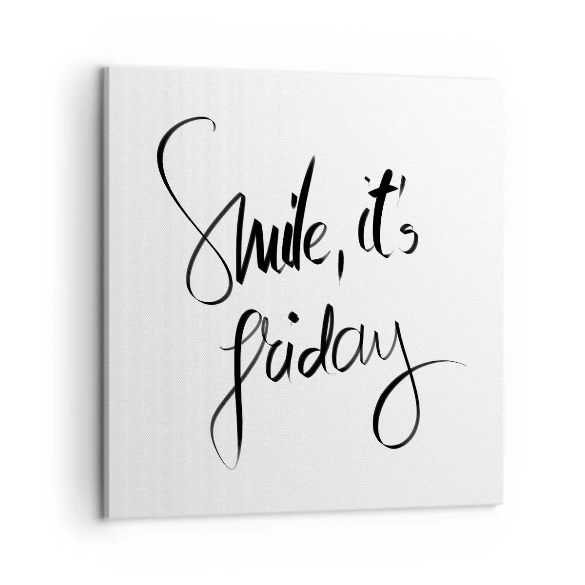 Bild auf Leinwand - Leinwandbild - Echte Freude - 50x50 cm