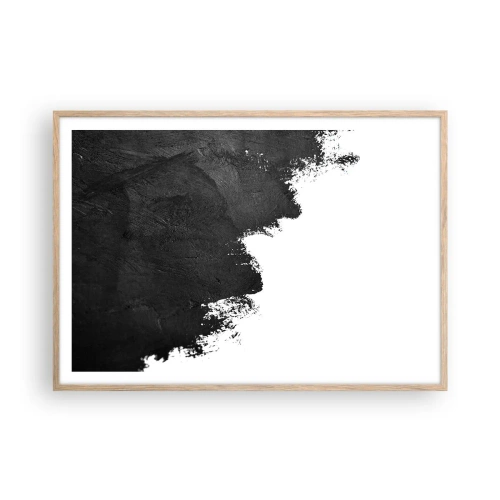 Poster in einem Rahmen aus heller Eiche - Elemente: Erde - 100x70 cm