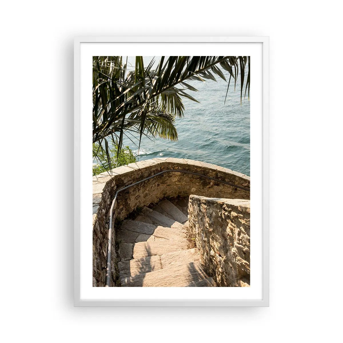 Poster in einem weißen Rahmen - Unter der Sonne Italiens - 50x70 cm