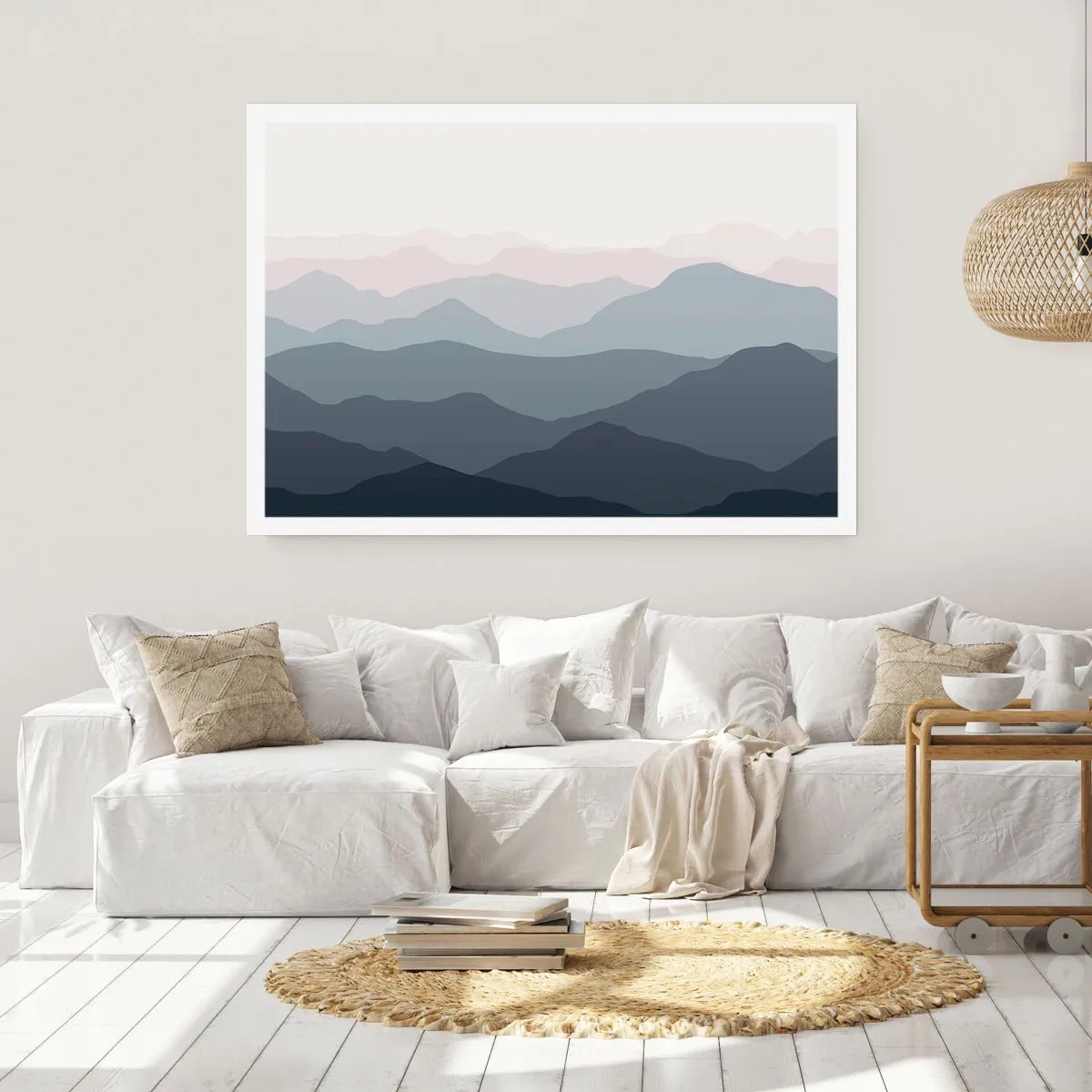 Poster - Wellen der Berge - 91x61 cm
