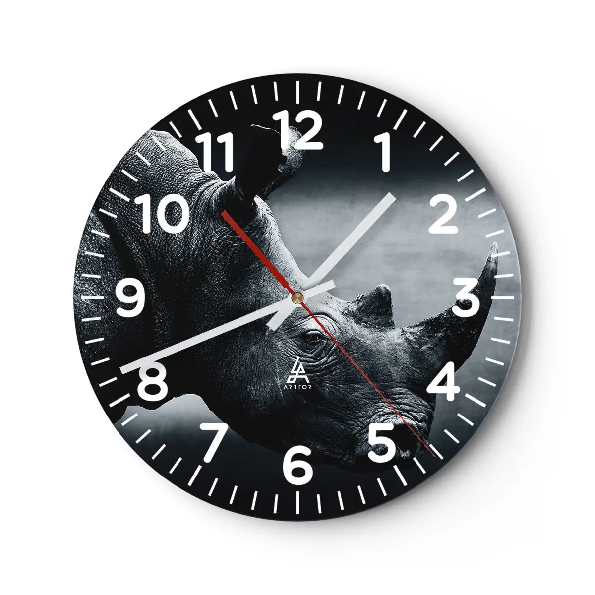 Wanduhr - Glasuhr - Richtiges Profil - 40x40 cm