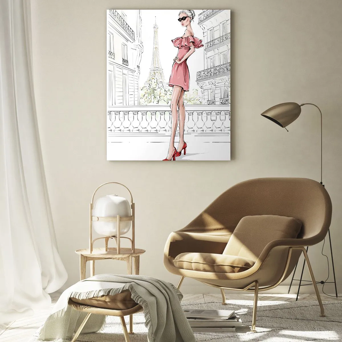 Glasbild - Bild auf glas - Modekunst - 80x120 cm